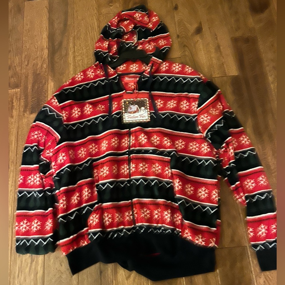 Festive fun hooded fleece